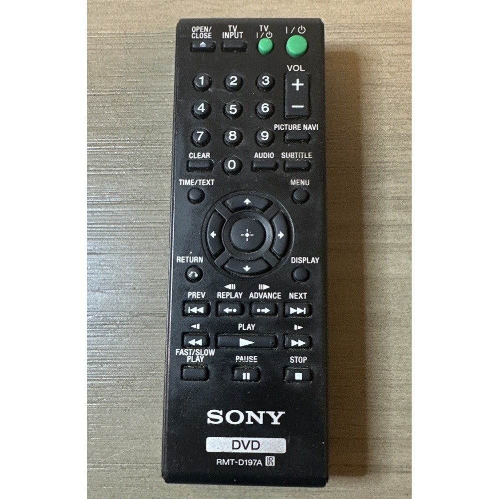 Sony RMT-D197A DVD Remote, DVP-CX985V DVP-NS611H DVP-NS611HP DVP-CX777ES
